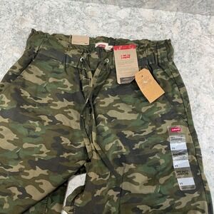 Levi's Womens Camo Print Elastic Waist Jogger Pants XS Off Duty